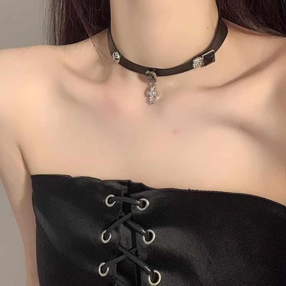 Black Cross Choker/Necklace